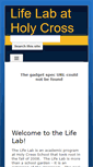 Mobile Screenshot of lifelab.holycsc.org