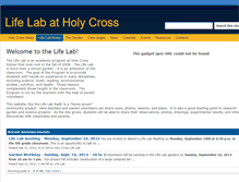 Tablet Screenshot of lifelab.holycsc.org